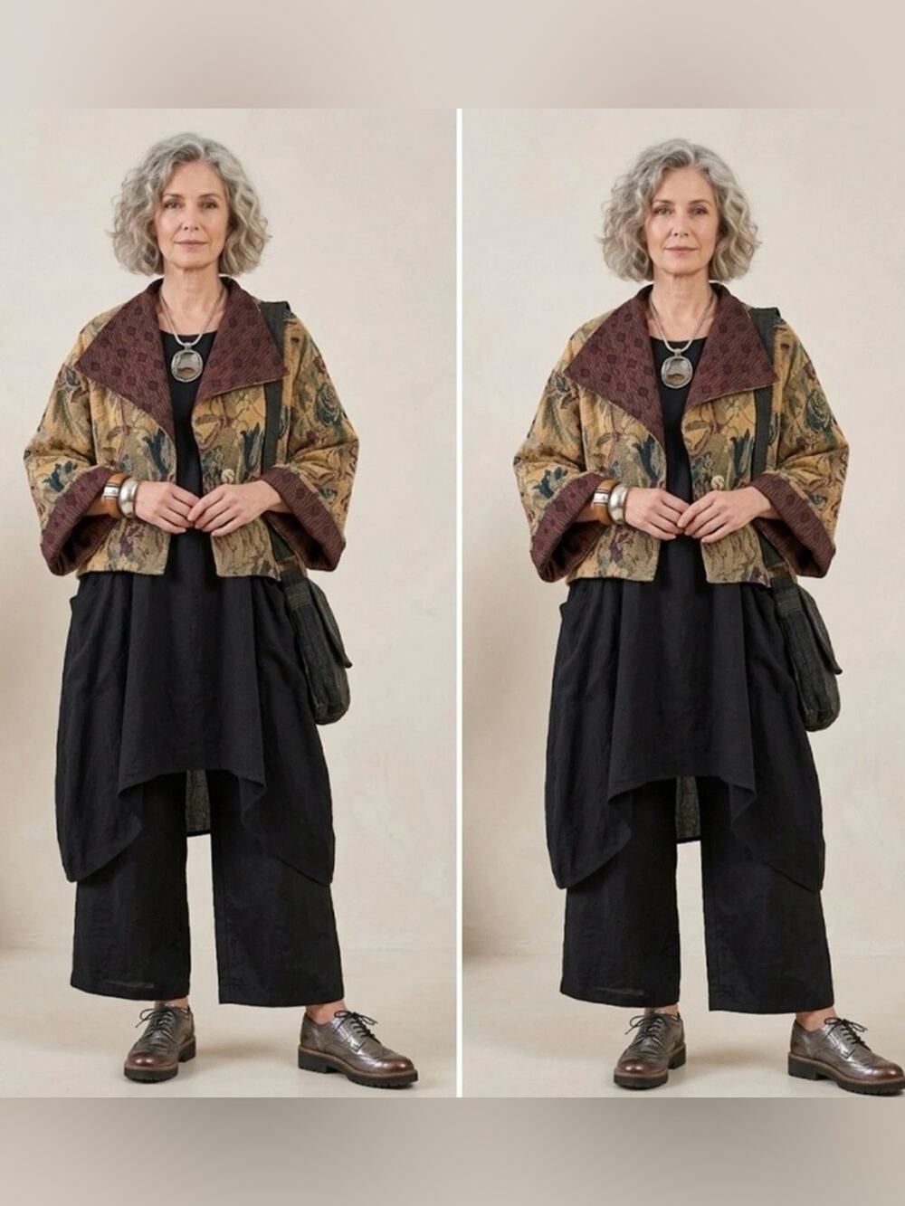 Handmade OOAK Reversible Tapestry Jacket M/L